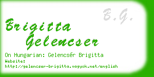 brigitta gelencser business card